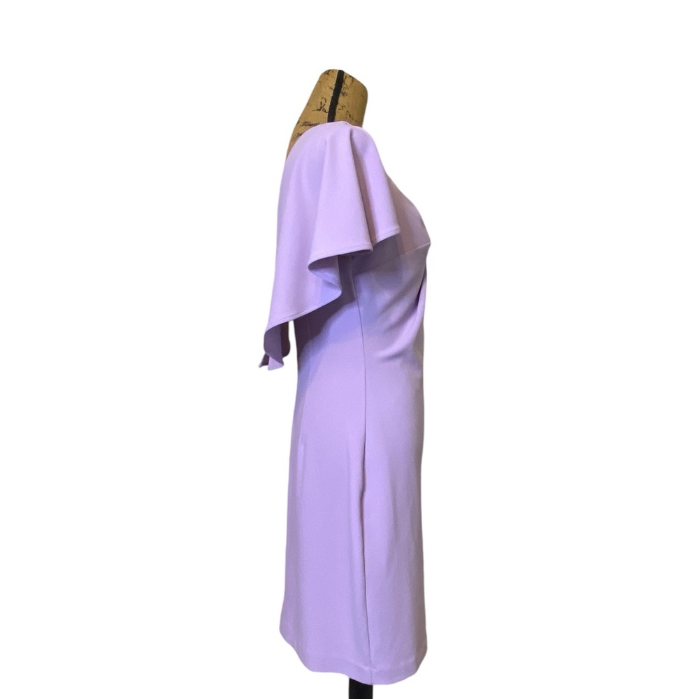 Belle Badgley Mischka Nova Lilac Flutter Cocktail Dress Women’s Size 6 - Picture 3 of 15